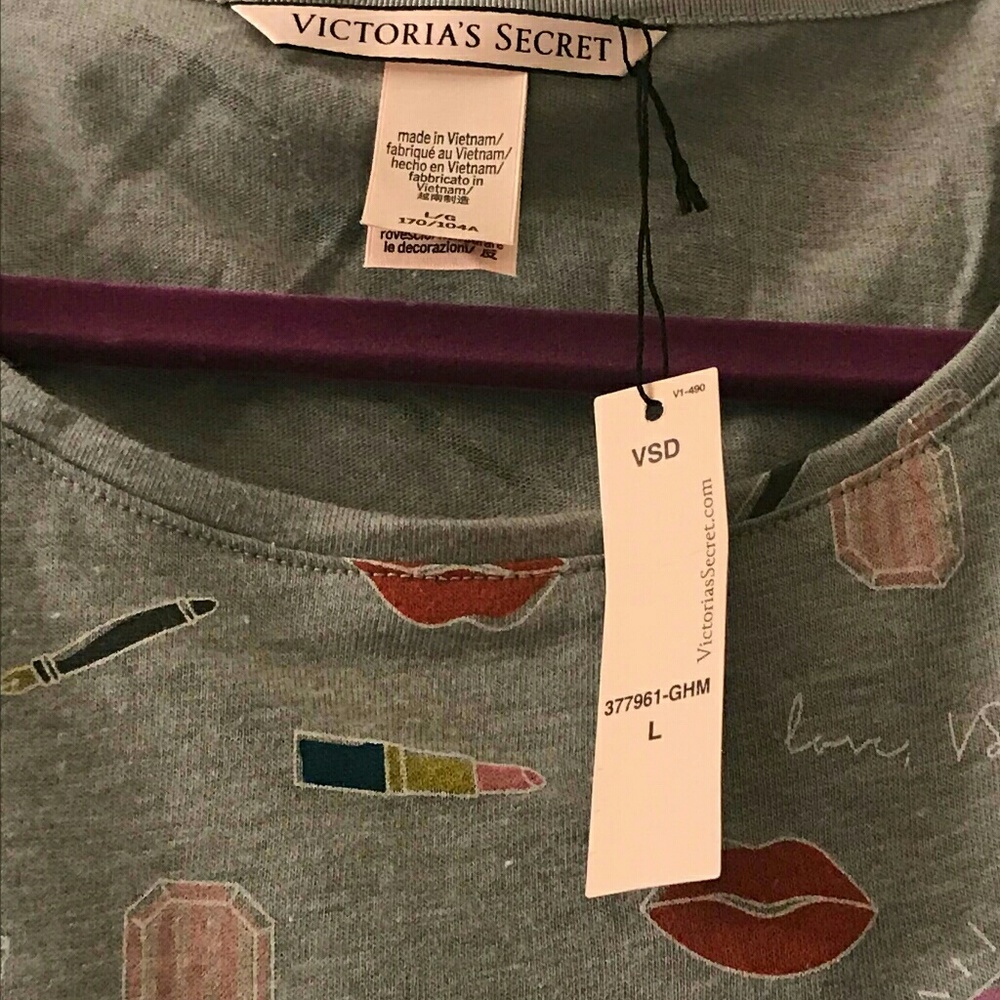 Vs long pajama shirt
